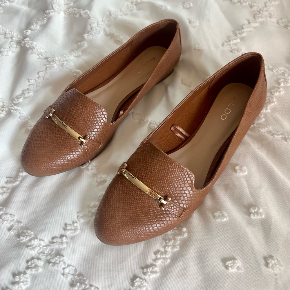 ALDO Snakeskin Vegan Leather Loafers